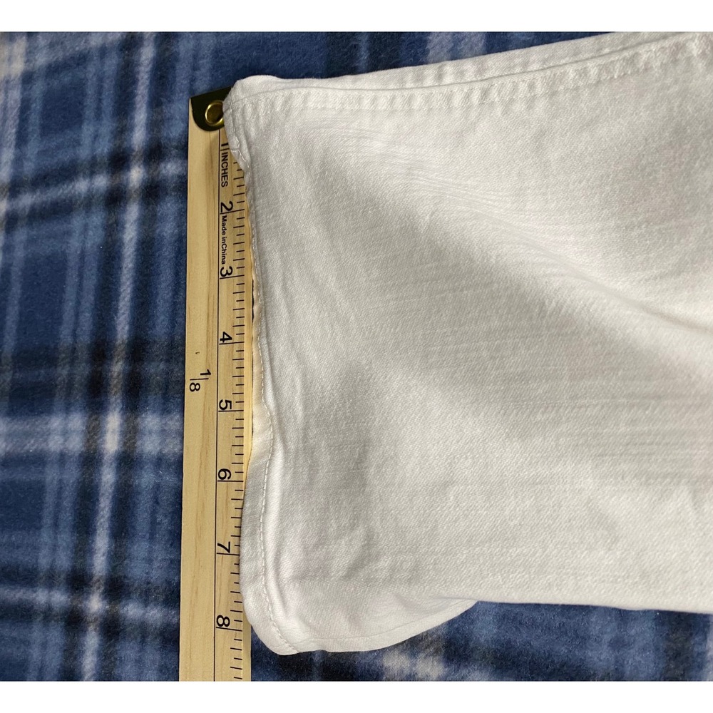 J.Crew High-Rise Flare Crop Jeans White 27T BX544 Tall - Picture 7 of 8